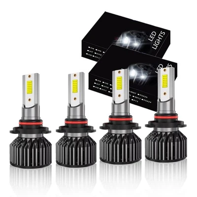 Kit de bombillas faros LED 6500K para Chevrolet Cavalier 1990 1995-1999 4x 9005+9006 Foto 1 de 4