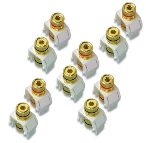 Legrand - OnQ Audio Binding Posts, Speaker Binding Post Insert for Audio, Banana - Picture 1 of 5