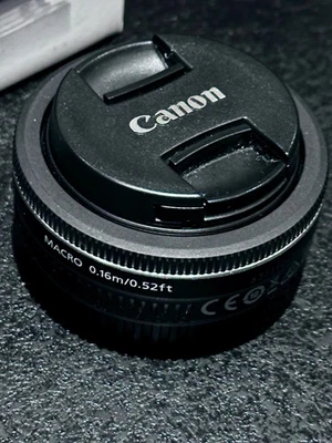 Canon EFS 24mm f/2.8 STM -Prime lens - wide Angle-  Boxed- VG con - W. Sussex - Image 1 of 4