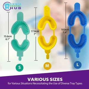 Disposable Dental Fluoride Trays Dual Arch Tray for Gel Flexible Shockproof - Picture 1 of 22