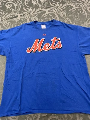 Camisa Jersey Majestic New York Mets Johan Santana Azul Talla XL Foto 1 de 4