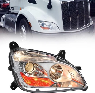 Right Side Halogen Headlights Fit for 2013-2020 Peterbilt 579 (Passenger Side) Foto 1 de 4