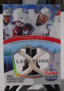 2021-22 SP Game Used Hockey NHL Lake Tahoe Games Net Cord /25 LTN-TJ Tyson Jost - Picture 1 of 2