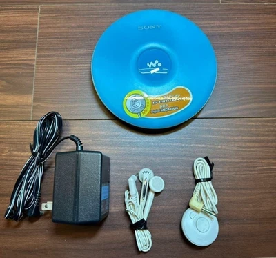 SONY D-EJ002 CD-Player mit Zubehör Blau Gebraucht Top Zustand Aus Japan - Bild 1 von 4