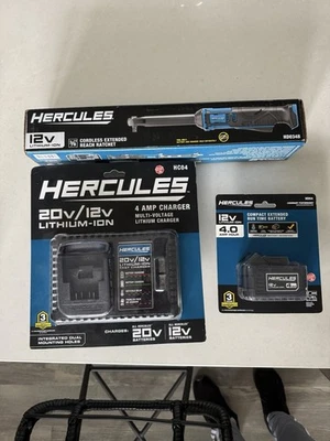 HERCULES 12V Cordless, 3/8 in. Extended-Reach Ratchet (charger & Battery) - Image 1 of 2