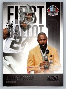 2022 Score First Ballot HOF #FB-CW Charles Woodson Oakland Raiders Football Card - Picture 1 of 2