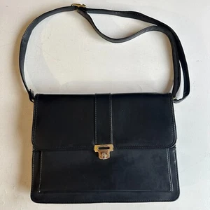 Borsa a tracolla Japelle By Jane Shilton nera ecopelle borsetta vegan vintage - Foto 1 di 12