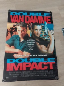 Double Impact 1991 Original One Sheet Movie Poster Van Damme Aus - Picture 1 of 2