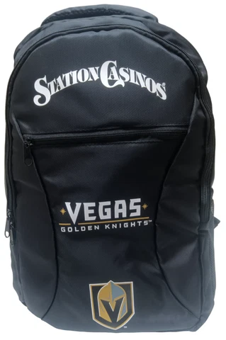 Vegas Golden Knights Backpack - Station Casinos - Black - NWOT Cover