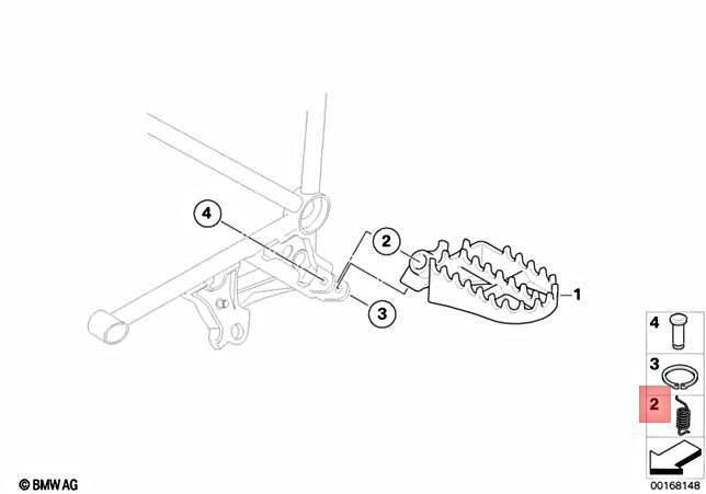 Muelle de torsión BMW R1200GS [2007-2012] 46717683137 Foto 1 de 1