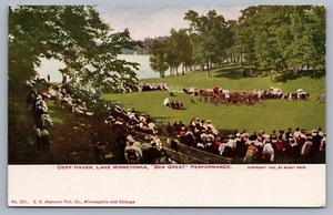 Deep Haven Lake Minnetonka Ben Greet Performance MN Minnesota Postcard I4 - Picture 1 of 3