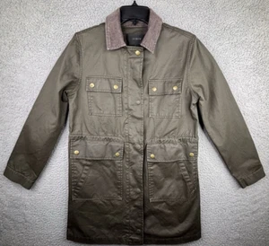 J Crew Downtown Feldjacke grün Militär Damen X-Small Utility Armee Baumwolle - Bild 1 von 14