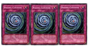 Yugioh- 3X Raging Cloudian - Common - 1st Edition - LODT-EN076 - Near Mint - Picture 1 of 1