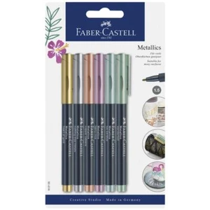 FABER-CASTELL Metallics Marker, 6er Blisterkarte - Bild 1 von 1