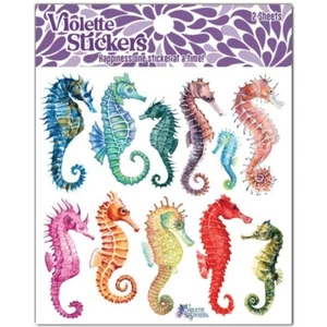 Pegatinas caballito de mar - 2 hojas de pegatinas - nuevas en embalaje - papelería - álbum de recortes - Imagen 1 de 2