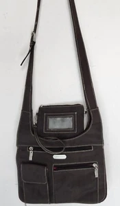 Eddie Bauer braun Nylon Reisetasche Umhängetasche Schultertasche mehrere Taschen - Bild 1 von 13