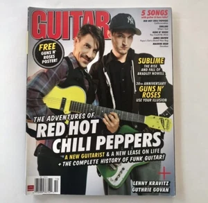 Guitar World Magazine Oct 2011 Red Hot Chili Peppers Sublime Guns N Roses POSTER - Foto 1 di 4