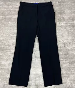 J H Collectibles Pants Womens 8 Black Karyn Slacks Mid High Rise Straight Leg - Picture 1 of 11