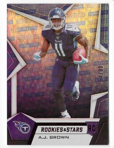 A.J. BROWN 2019 PANINI ROOKIES & STARS LONGEVITY ROOKIE CARD #54/80! - Picture 1 of 1