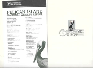 #3774 First Day Ceremony Program 37c Pelican Island Stamp - Picture 1 of 2