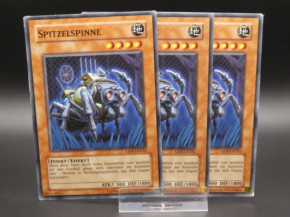 Yugioh Playset 3x Spitzelspinne ABPF DE024/ Common/ Deutsch - Bild 1 von 1
