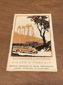 Raro - Folleto de turismo francés Excursiones en autocar - París Francia - Imagen 1 de 19