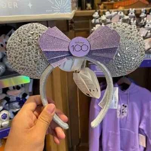 Authentic Disney 2023 Minnie Mouse Ear Headband 100 Year of Wonder Anniversary - Picture 1 of 3