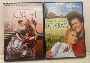 Lot Of 2 Rodgers Hammerstein 50th Anniversary Edition DVDs Oklahoma! King And I - Picture 1 of 13