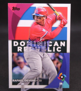 Rafael Devers World Baseball Classic Insert 2023 Topps Series 2 WBC-8 Dominican