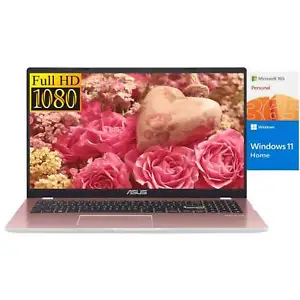 ASUS Vivobook Go15 L510KA-WH21-P 15.6“Laptop,Intel N6000 4-core,4GB 512GB SSD US - Picture 1 of 6