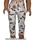 Bats Ghosts Flowers Halloween Leggings 18" Doll Clothes Fit American Girl Dolls