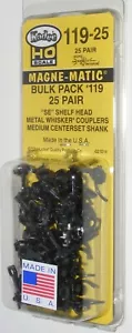 Kadee HO Waage #119-25 Großpackung SE Regalkopf Medium Whisker Kupplungen x 25 - Bild 1 von 3
