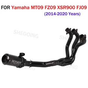 For Yamaha MT09 FZ09 XSR900 FJ09 Slipon Motorcycle Exhaust Full System 2014-2020 - Picture 1 of 6