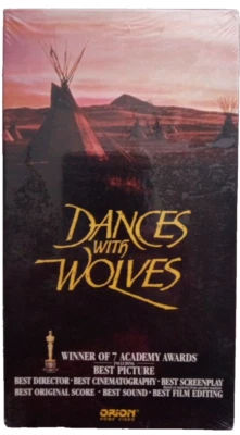 Dances With Wolves, VHS, Orion Home Video, Watermark, 1990, 1st Print, Sealed - Image 1 of 4