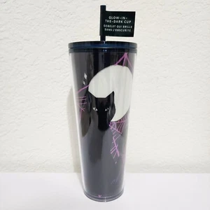 Starbucks Halloween 2021 Glow in Dark Black Cat Cold Cup Tumbler 24 oz - Bild 1 von 4