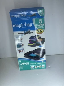 Magicbag Suitcase Travel Vacuum Ionicseal Technology 5 Large Storage Bags - Picture 1 of 7