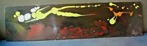 PINTURA ABSTRACTA DE ARGO FIRMADA 73 X 18,5 cm 1996 ARTE ORIGINAL VIAJE ESPACIAL - Imagen 1 de 3