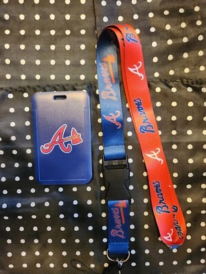 Atlanta Braves MLB Lanyard Keychain & ID Holder  - Image 1 of 2