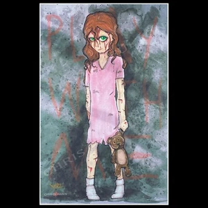 Sally Williams Creepypasta 11x17 Poster Print Signed By Artist Chris Oz Fulton - Picture 1 of 1