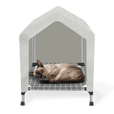 Casa elevada para perros para exteriores o interiores - Tienda impermeable para perros Casa para gatos, perros... Foto 1 de 4
