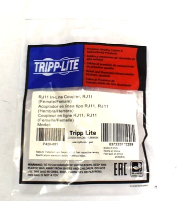 Tripp Lite P420-001 Cable Interface / Gender Adapter RJ11 Straight Through - Image 1 of 4