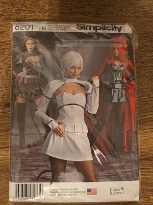 Simplicity 8201 Misses Cosplay Vixen Warrior Costume Sewing Pattern Sz 6-14 - Image 1 of 2