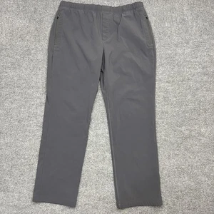 Eddie Bauer Pants Womens XL Gray Fleece Lined Pull On Stretch Outdoor Hiking - Picture 1 of 12