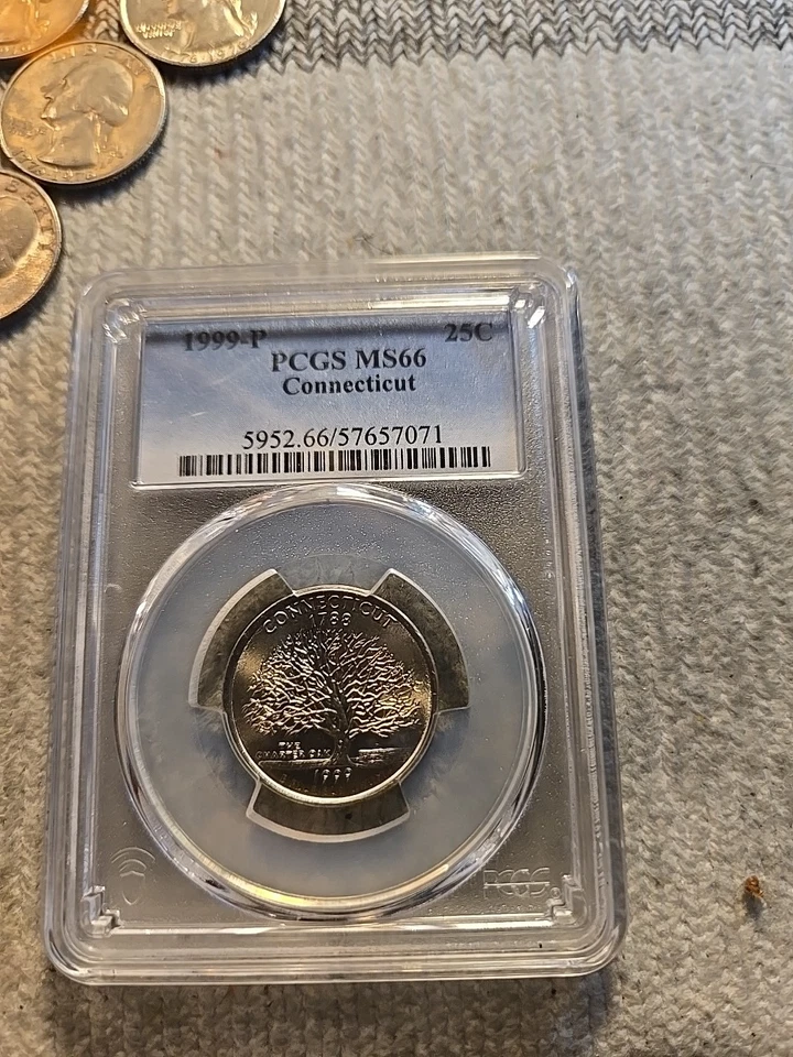 1999 p connecticut state quarter Pcgs Ms 66 - Image 1 of 2