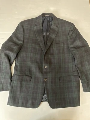 Lauren Ralph Lauren Hombre Tartán Escocés Lana Traje Chaqueta Abrigo Deportivo Talla 44R Foto 1 de 4