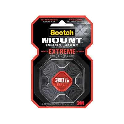 Cinta de montaje de doble cara Scotch-Mount Extreme 2,5 cm x 1,5 m Foto 1 de 4
