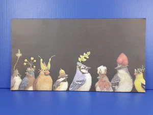 Hester & Cook Papier Tischsets "Hinterhof Party" Block mit 22 Vögel Hüte 10"x18,375" - Bild 1 von 8