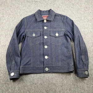 Vintage Beauty Beast Jacket Mens Size 50 Blue Denim Bomber Trucker Japanese - Picture 1 of 12