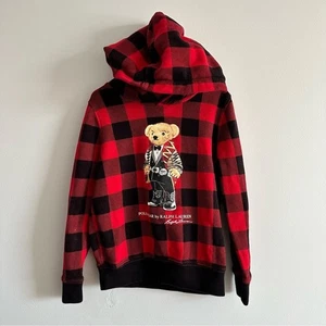 Polo Ralph Lauren Kids’ Polo Bear Hoodie - Size 8 - Picture 1 of 3