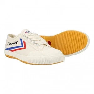 Scarpe in tela Feiyue Fe Lo 1920 - avorio / blu / rosso - UK 7,5 - Foto 1 di 1